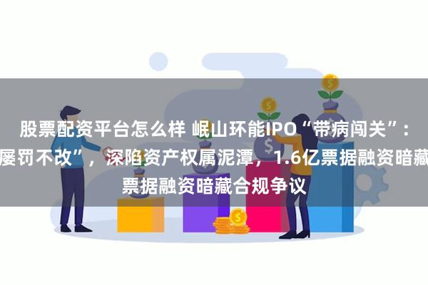 股票配资平台怎么样 岷山环能IPO“带病闯关”：4年5罚“屡罚不改”，深陷资产权属泥潭，1.6亿票据融资暗藏合规争议
