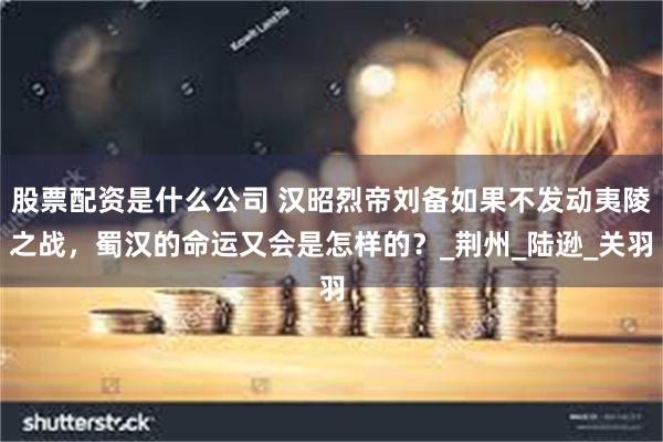 股票配资是什么公司 汉昭烈帝刘备如果不发动夷陵之战，蜀汉的命运又会是怎样的？_荆州_陆逊_关羽
