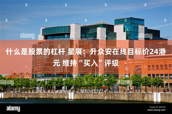 什么是股票的杠杆 星展：升众安在线目标价24港元 维持“买入”评级